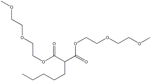 Hexane-1,1-dicarboxylic acid bis[2-(2-methoxyethoxy)ethyl] ester 结构式