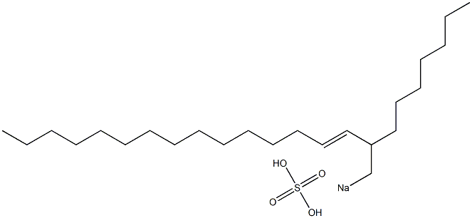 Sulfuric acid 2-heptyl-3-heptadecenyl=sodium ester salt