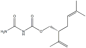 [R,(-)]-5-Methyl-2-(1-methylvinyl)-4-hexene-1-ol N-carbamoylcarbamate Structure