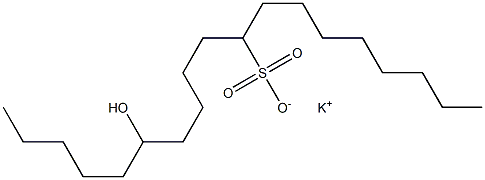 14-Hydroxynonadecane-9-sulfonic acid potassium salt
