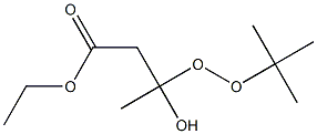 3-(tert-ブチルペルオキシ)-3-ヒドロキシ酪酸エチル 化学構造式