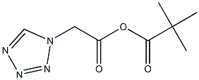 Pivalic acid (1H-tetrazol-1-yl)acetic anhydride Structure