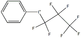 (Heptafluoropropyl)phenyliodonium 结构式