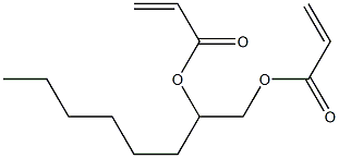 ジアクリル酸1,2-オクタンジイル 化学構造式