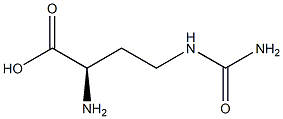 [R,(+)]-2-Amino-4-ureidobutyric acid Structure