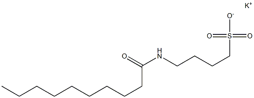 4-Caprinoylamino-1-butanesulfonic acid potassium salt Structure