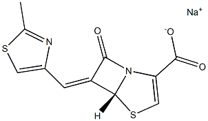 (5R)-7-Oxo-6-[(2-methylthiazol-4-yl)methylene]-4-thia-1-azabicyclo[3.2.0]hept-2-ene-2-carboxylic acid sodium salt