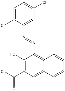 4-(2,5-Dichlorophenylazo)-3-hydroxy-2-naphthoyl chloride Structure