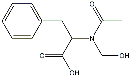 2-[Acetyl(hydroxymethyl)amino]-3-phenylpropanoic acid 结构式