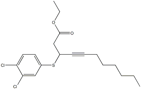 3-(1-Octynyl)-3-[(3,4-dichlorophenyl)thio]propionic acid ethyl ester