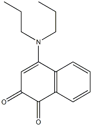 4-(Dipropylamino)naphthalene-1,2-dione 结构式