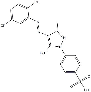 p-[4-(5-Chloro-2-hydroxyphenylazo)-5-hydroxy-3-methyl-1H-pyrazol-1-yl]benzenesulfonic acid