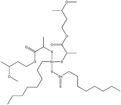 11,11-Bis[[1-(3-methoxybutoxycarbonyl)ethyl]thio]-9,11-distanna-10-thianonadecane-9-thione