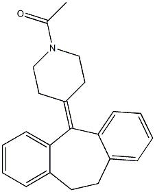 5-(1-Acetyl-4-piperidinylidene)-10,11-dihydro-5H-dibenzo[a,d]cycloheptene Structure