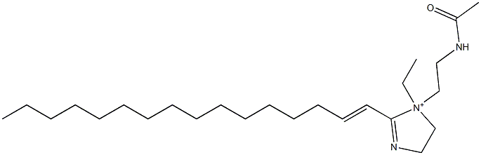 1-[2-(Acetylamino)ethyl]-1-ethyl-2-(1-hexadecenyl)-2-imidazoline-1-ium Structure