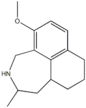 5-Methoxy-2-methyl-1,2,3,4,8,9,10,10a-octahydronaphth[1,8-cd]azepine Structure