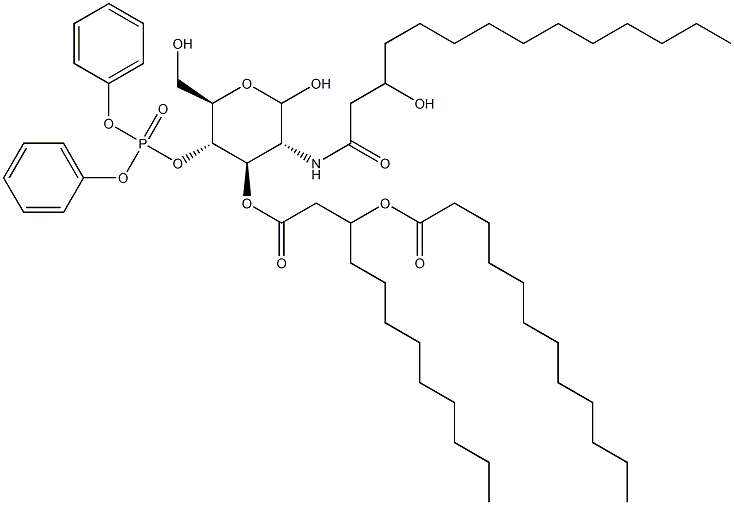 4-O-(Diphenoxyphosphinyl)-3-O-[3-(dodecanoyloxy)dodecanoyl]-2-[(3-hydroxymyristoyl)amino]-2-deoxy-D-glucopyranose