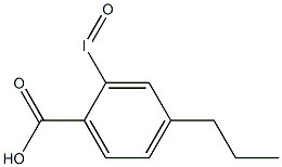 4-プロピル-2-ヨードソ安息香酸 化学構造式