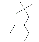 [(2E)-2-Isopropyl-2,4-pentadienyl]trimethylsilane Structure