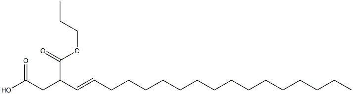 3-(1-ヘプタデセニル)こはく酸1-水素4-プロピル 化学構造式