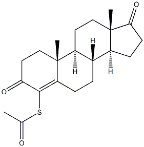 4-(Acetylthio)androst-4-ene-3,17-dione Structure