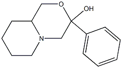 Octahydro-3-phenylpyrido[2,1-c][1,4]oxazin-3-ol Struktur