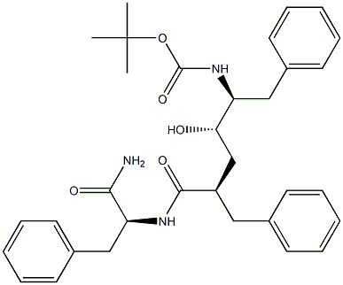 (S)-2-[[(2R,4S,5S)-5-(tert-Butoxycarbonylamino)-2-benzyl-4-hydroxy-6-phenylhexanoyl]amino]-3-phenylpropionamide