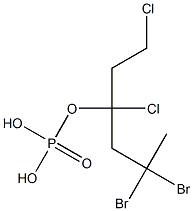 Phosphoric acid hydrogen (2,2-dibromopropyl)(1,3-dichloropropyl) ester