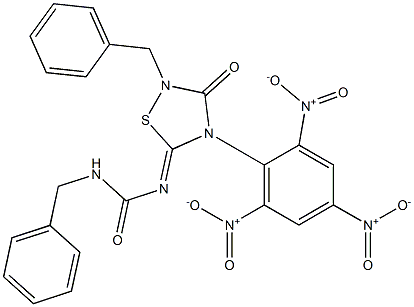  2-Benzyl-4-picryl-5-[(benzylcarbamoyl)imino]-1,2,4-thiadiazolidin-3-one