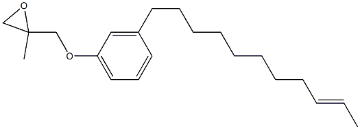 3-(9-Undecenyl)phenyl 2-methylglycidyl ether Struktur