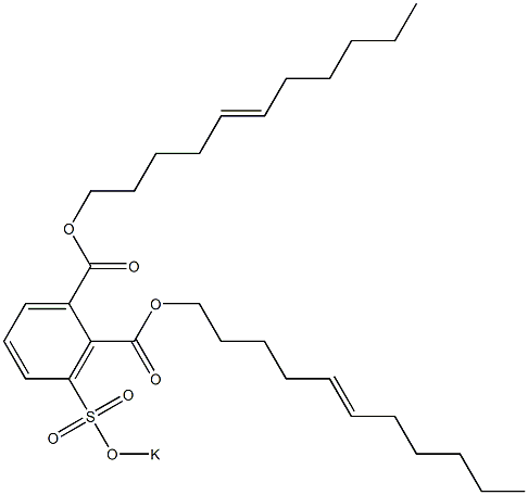 3-(Potassiosulfo)phthalic acid di(5-undecenyl) ester