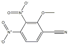 2-シアノ-5,6-ジニトロアニソール 化学構造式