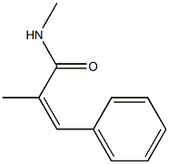 (Z)-N-Methyl-3-[phenyl]-2-methylacrylamide Structure