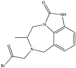  4,5,6,7-Tetrahydro-5-methyl-6-(2-bromo-2-propenyl)imidazo[4,5,1-jk][1,4]benzodiazepin-2(1H)-one