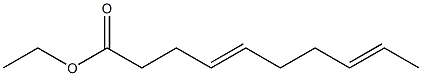 4,8-Decadienoic acid ethyl ester Structure