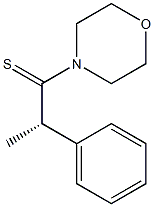 (+)-4-[(S)-2-Phenyl-1-thiopropyl]morpholine 结构式