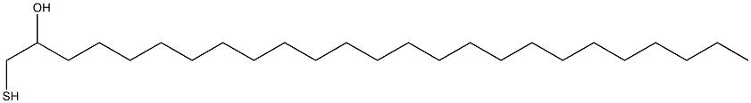 1-メルカプト-2-ペンタコサノール 化学構造式