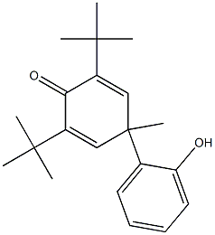 2,6-Di-tert-butyl-4-methyl-4-(2-hydroxyphenyl)-2,5-cyclohexadien-1-one Structure
