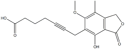  5-(6-Carboxy-2-hexyn-1-yl)-1,3-dihydro-4-hydroxy-6-methoxy-7-methylisobenzofuran-3-one