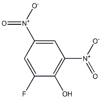 2,4-ジニトロ-6-フルオロフェノール 化学構造式