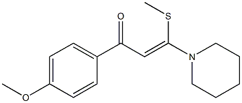 (Z)-3-(Methylthio)-3-piperidino-1-(4-methoxyphenyl)-2-propen-1-one
