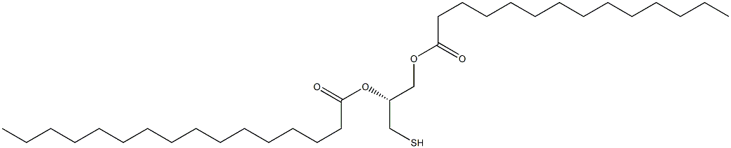 (2R)-3-Myristoyloxy-2-palmitoyloxy-1-propanethiol,,结构式