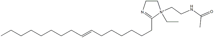 1-[2-(Acetylamino)ethyl]-1-ethyl-2-(7-hexadecenyl)-2-imidazoline-1-ium Struktur
