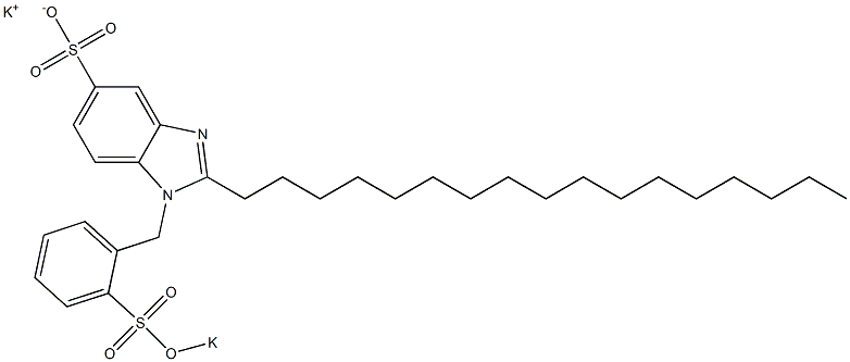 1-[2-(Potassiooxysulfonyl)benzyl]-2-heptadecyl-1H-benzimidazole-5-sulfonic acid potassium salt