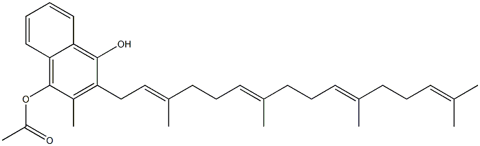 2-[(2E,6E,10E)-3,7,11,15-Tetramethyl-2,6,10,14-hexadecatetrenyl]-3-methyl-4-acetoxy-1-naphthol Structure