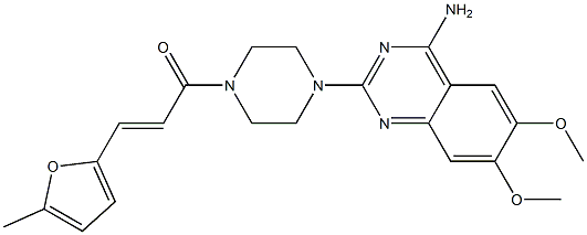 4-Amino-2-[4-[3-(5-methyl-2-furanyl)propenoyl]-1-piperazinyl]-6,7-dimethoxyquinazoline