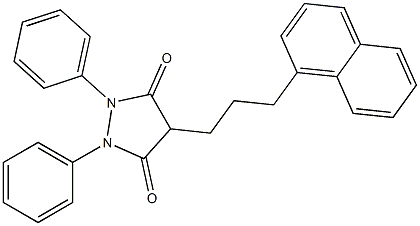 1,2-Diphenyl-4-[3-(1-naphtyl)propyl]-3,5-pyrazolidinedione
