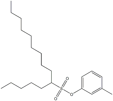 6-Pentadecanesulfonic acid 3-methylphenyl ester