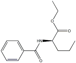 N-ベンゾイル-D-ノルバリンエチル 化学構造式