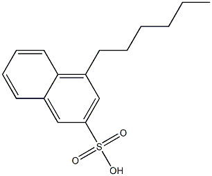 4-Hexyl-2-naphthalenesulfonic acid 结构式